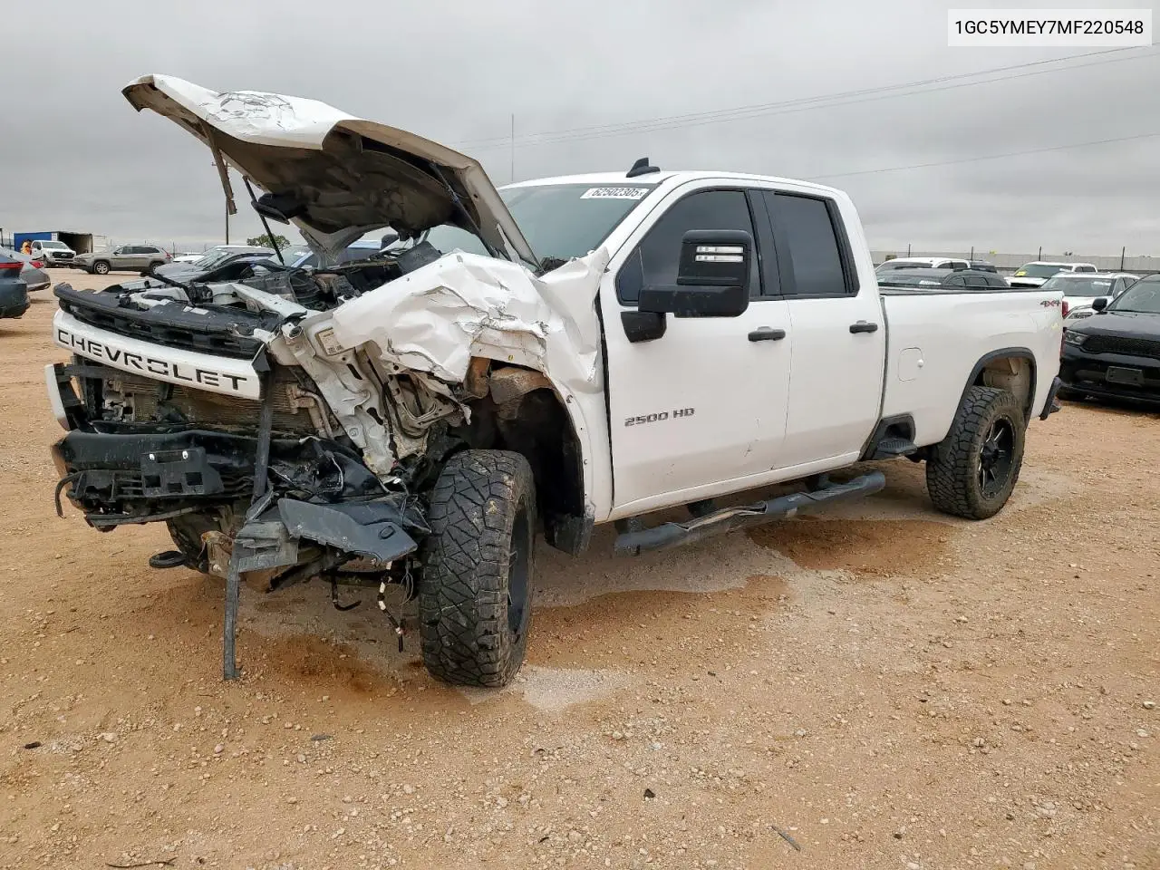 2021 Chevrolet Silverado K2500 Custom VIN: 1GC5YMEY7MF220548 Lot: 62502305