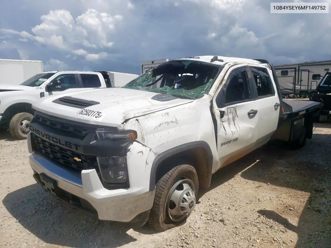 2021 Chevrolet Silverado K3500 VIN: 1GB4YSEY6MF149752 Lot: 62503175