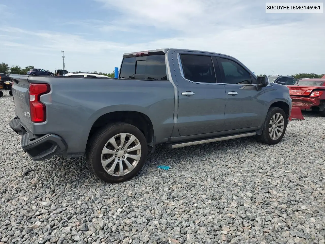 2021 Chevrolet Silverado K1500 High Country VIN: 3GCUYHET6MG146951 Lot: 62561925