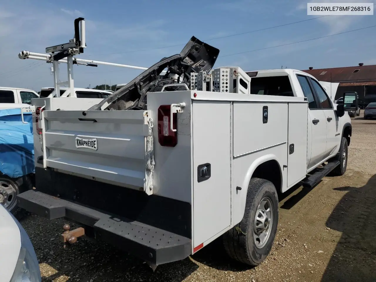 2021 Chevrolet Silverado C2500 Heavy Duty VIN: 1GB2WLE78MF268316 Lot: 62599275