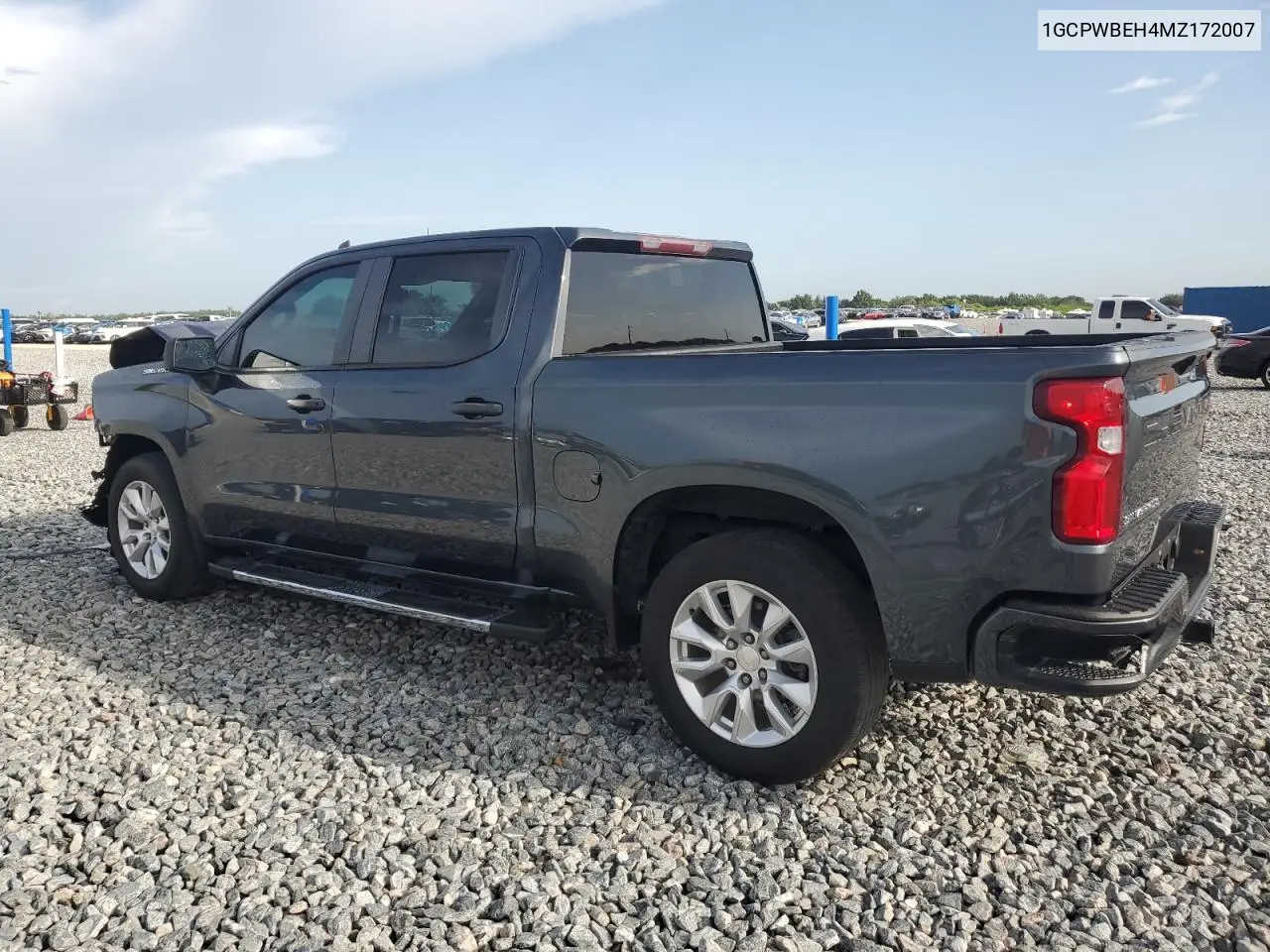 2021 Chevrolet Silverado C1500 Custom VIN: 1GCPWBEH4MZ172007 Lot: 62752245