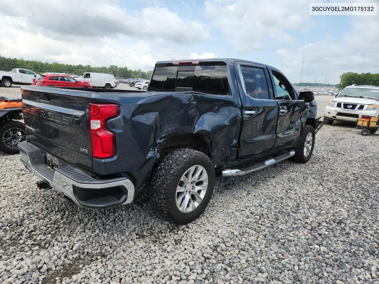 2021 Chevrolet Silverado K1500 Ltz VIN: 3GCUYGEL2MG175132 Lot: 62894645