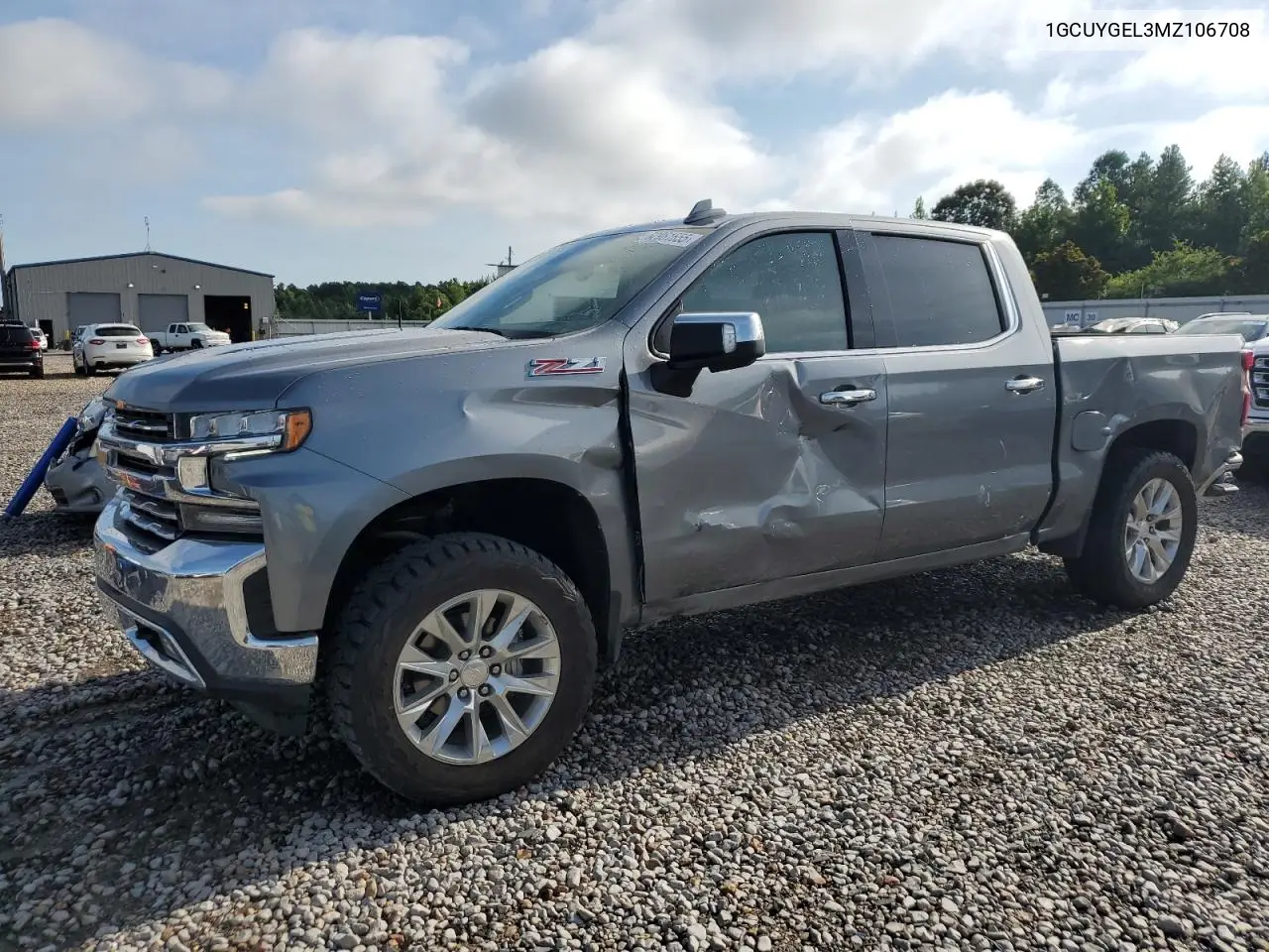 2021 Chevrolet Silverado K1500 Ltz VIN: 1GCUYGEL3MZ106708 Lot: 62961655