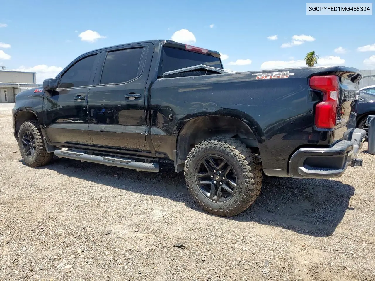 2021 Chevrolet Silverado K1500 Lt Trail Boss VIN: 3GCPYFED1MG458394 Lot: 65174275