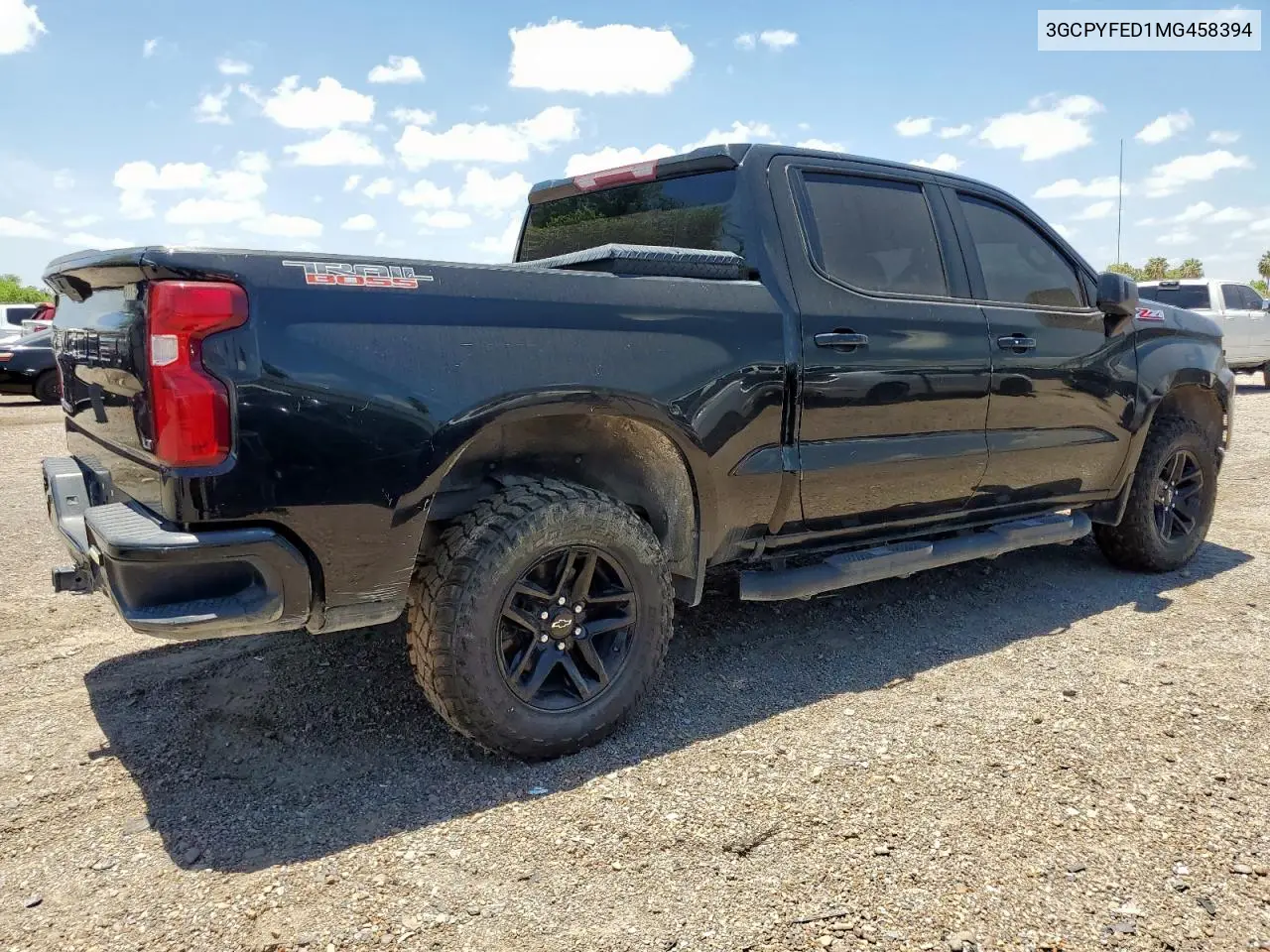 2021 Chevrolet Silverado K1500 Lt Trail Boss VIN: 3GCPYFED1MG458394 Lot: 65174275