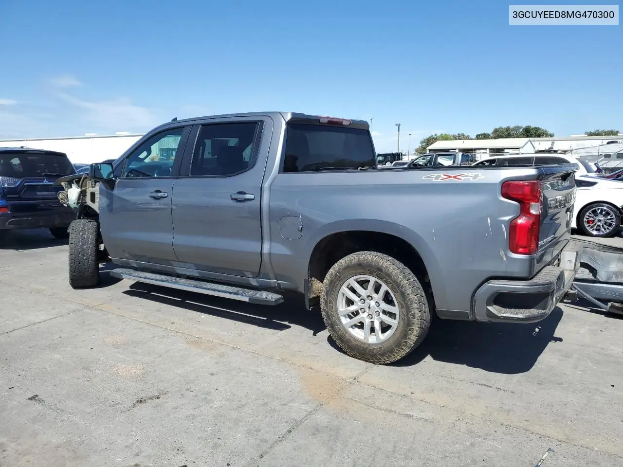 2021 Chevrolet Silverado K1500 Rst VIN: 3GCUYEED8MG470300 Lot: 65634965