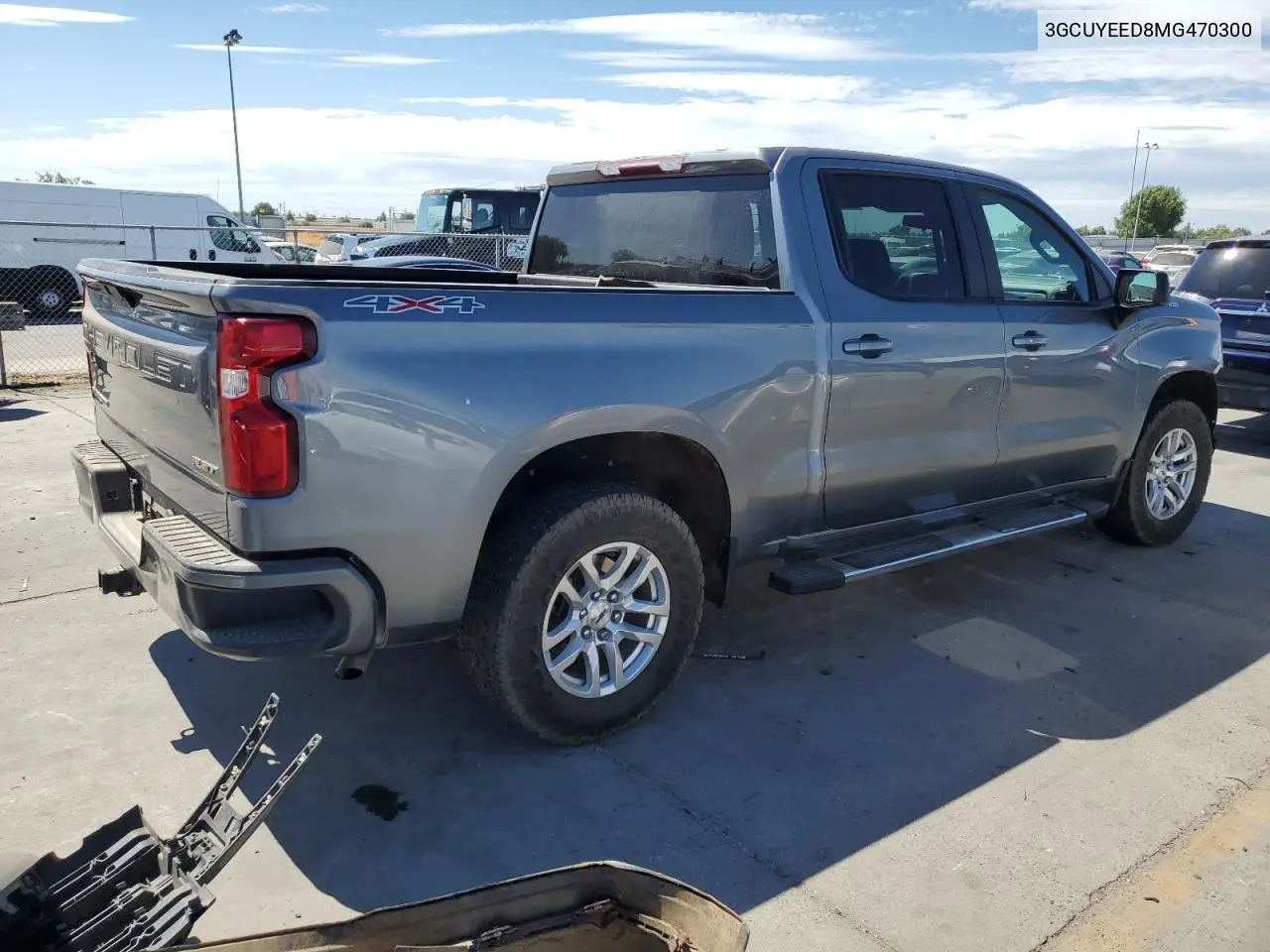 2021 Chevrolet Silverado K1500 Rst VIN: 3GCUYEED8MG470300 Lot: 65634965