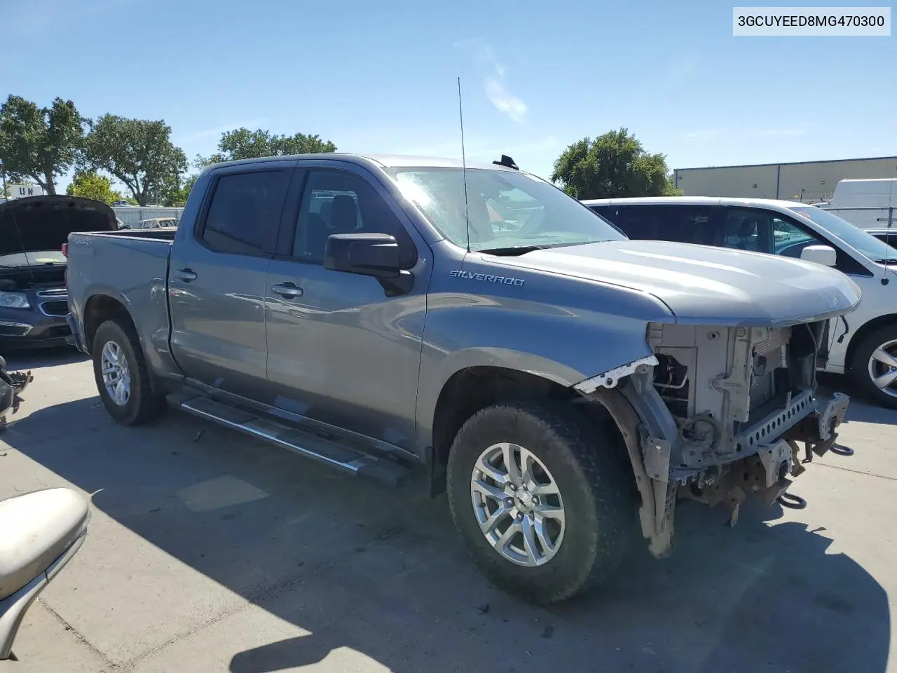 2021 Chevrolet Silverado K1500 Rst VIN: 3GCUYEED8MG470300 Lot: 65634965