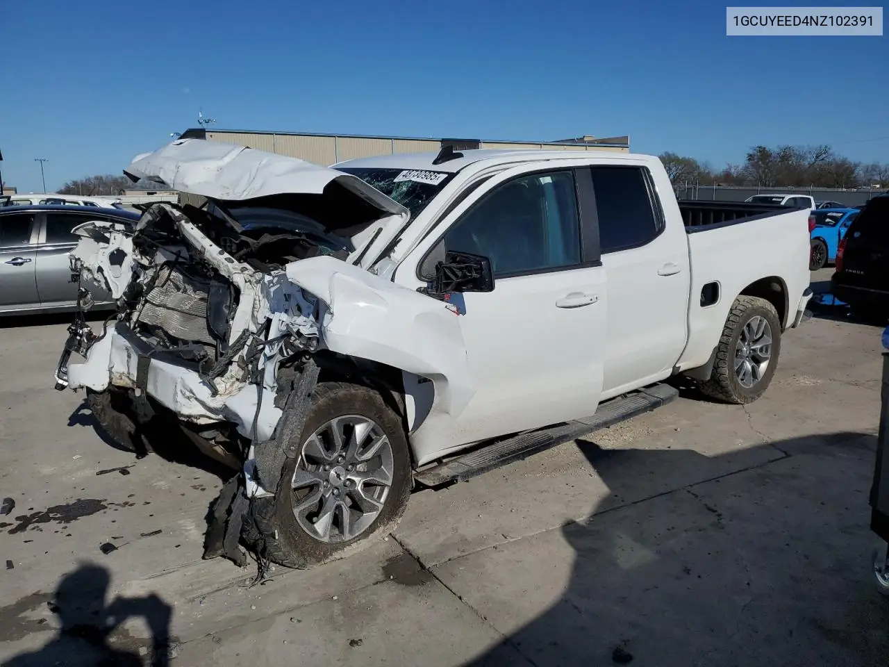 2022 Chevrolet Silverado Ltd K1500 Rst VIN: 1GCUYEED4NZ102391 Lot: 48730985