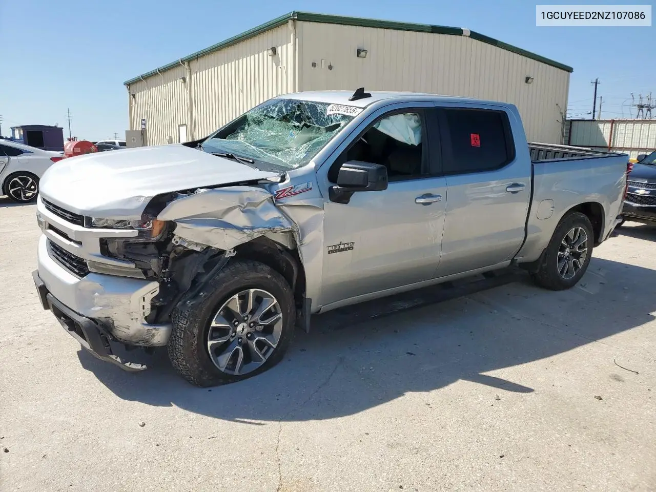2022 Chevrolet Silverado Ltd K1500 Rst VIN: 1GCUYEED2NZ107086 Lot: 52027655