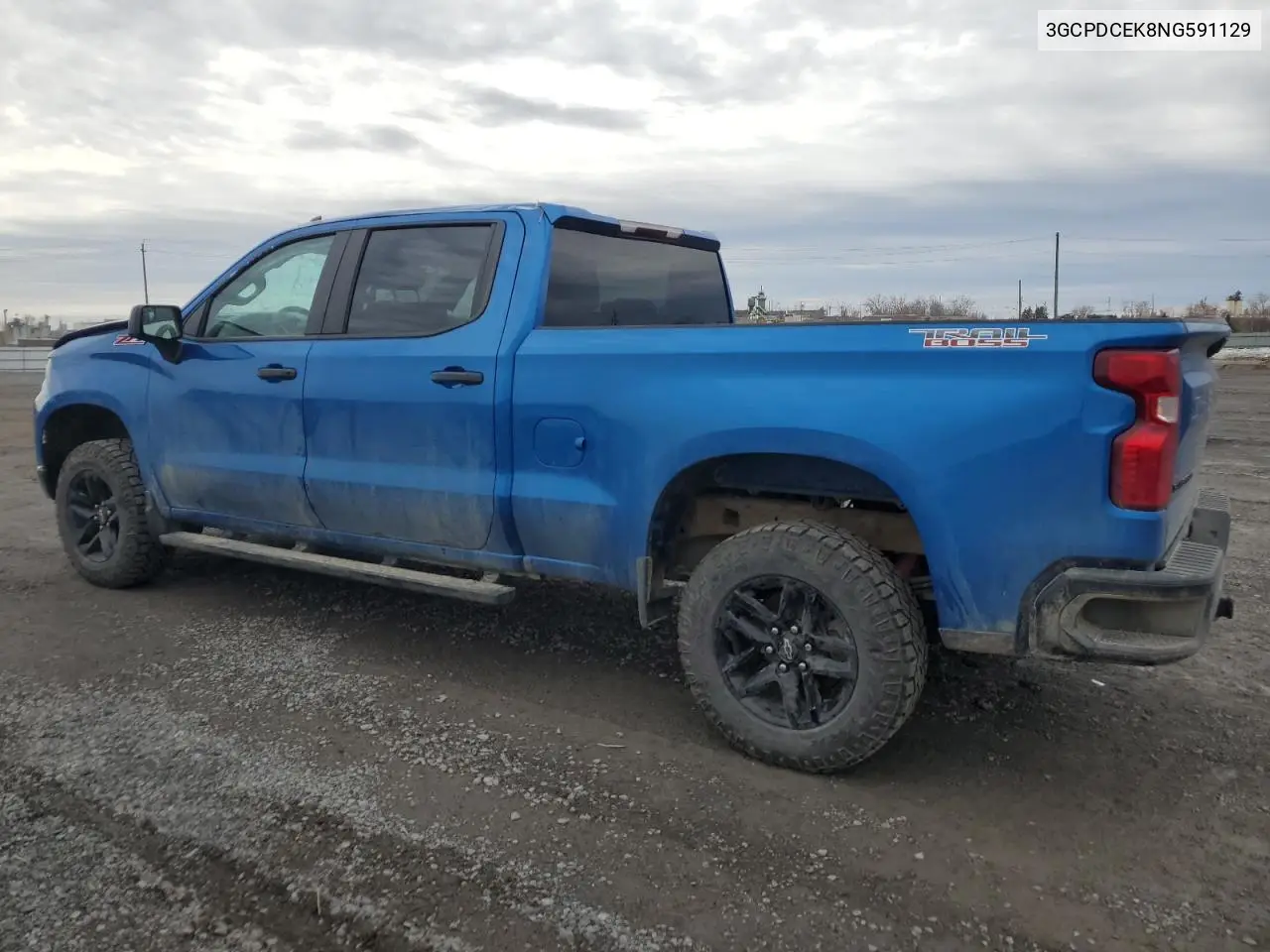 2022 Chevrolet Silverado K1500 Trail Boss Custom VIN: 3GCPDCEK8NG591129 Lot: 52740825