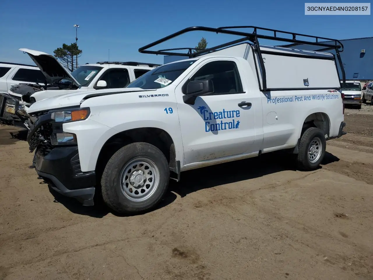 2022 Chevrolet Silverado Ltd K1500 VIN: 3GCNYAED4NG208157 Lot: 53903145