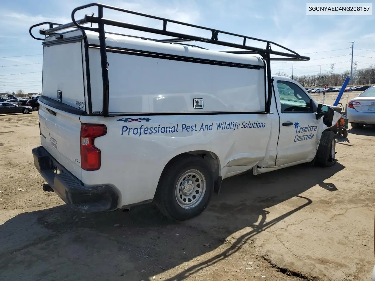 2022 Chevrolet Silverado Ltd K1500 VIN: 3GCNYAED4NG208157 Lot: 53903145