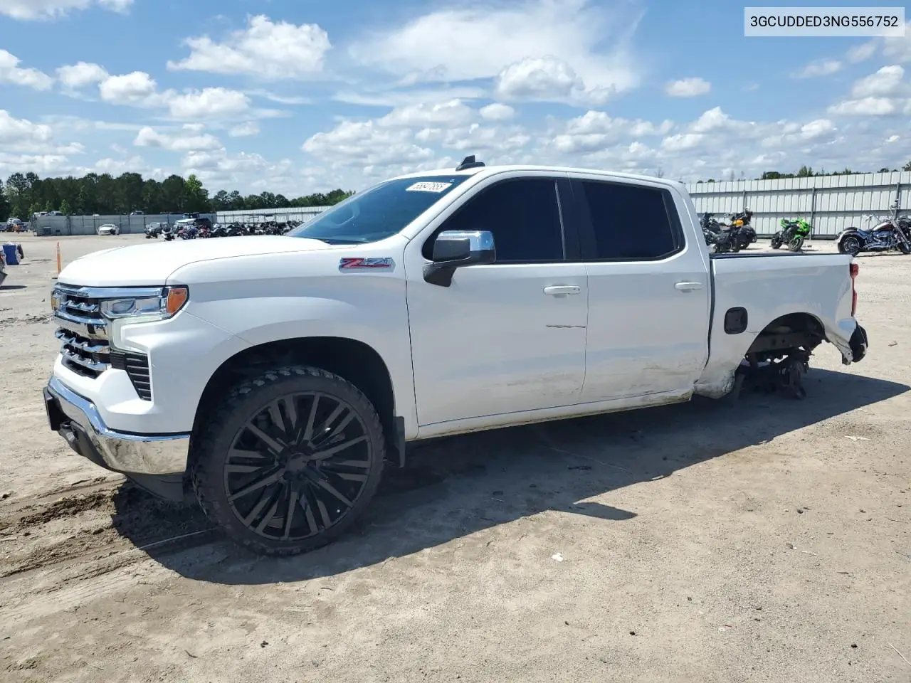 2022 Chevrolet Silverado K1500 Lt VIN: 3GCUDDED3NG556752 Lot: 55847855