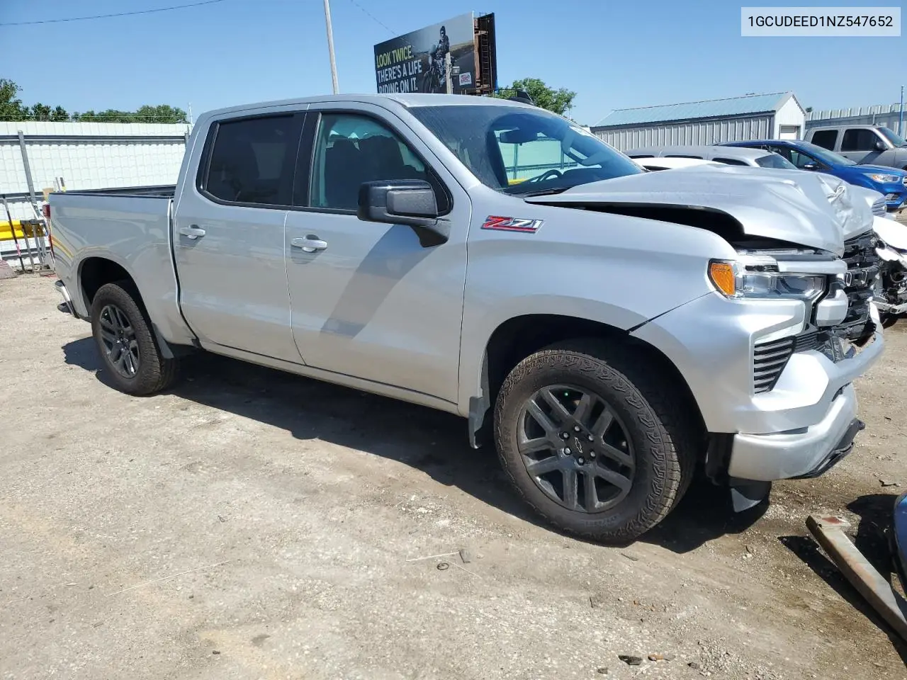 2022 Chevrolet Silverado K1500 Rst VIN: 1GCUDEED1NZ547652 Lot: 56416675