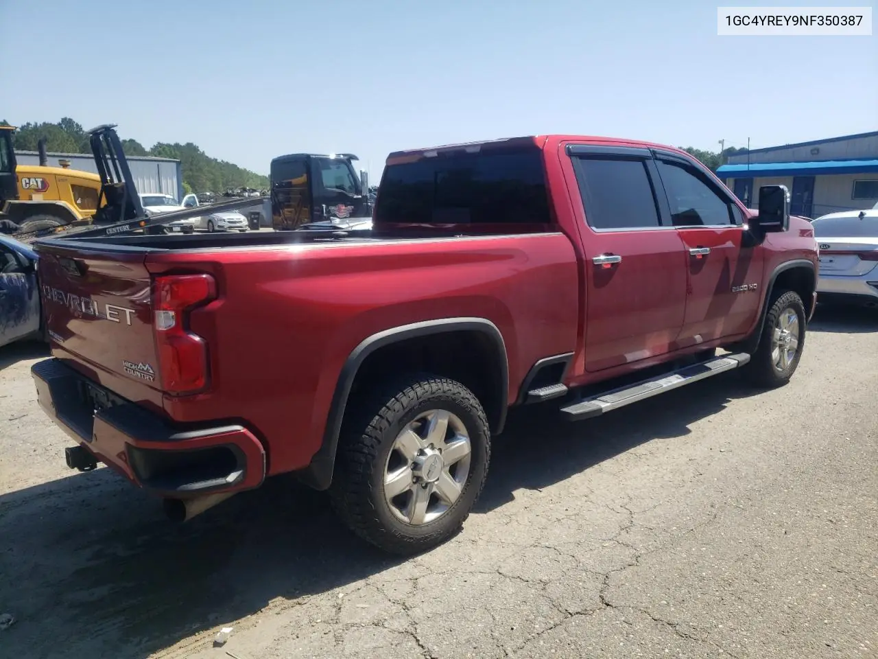 2022 Chevrolet Silverado K2500 High Country VIN: 1GC4YREY9NF350387 Lot: 56529565