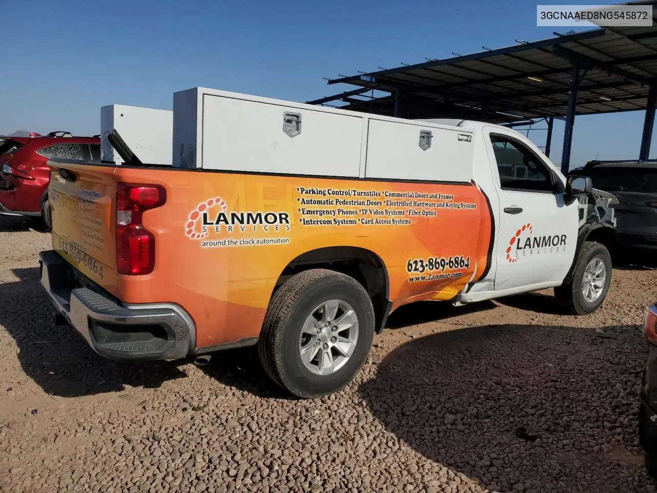 2022 Chevrolet Silverado C1500 VIN: 3GCNAAED8NG545872 Lot: 56648555