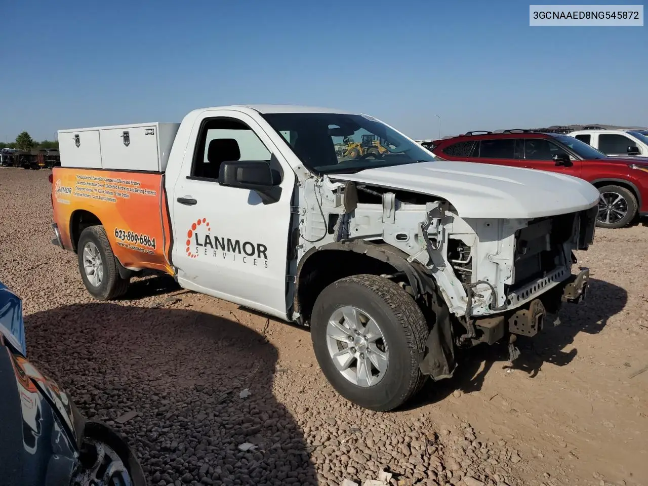 2022 Chevrolet Silverado C1500 VIN: 3GCNAAED8NG545872 Lot: 56648555