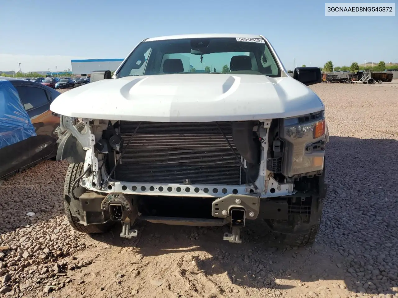 2022 Chevrolet Silverado C1500 VIN: 3GCNAAED8NG545872 Lot: 56648555