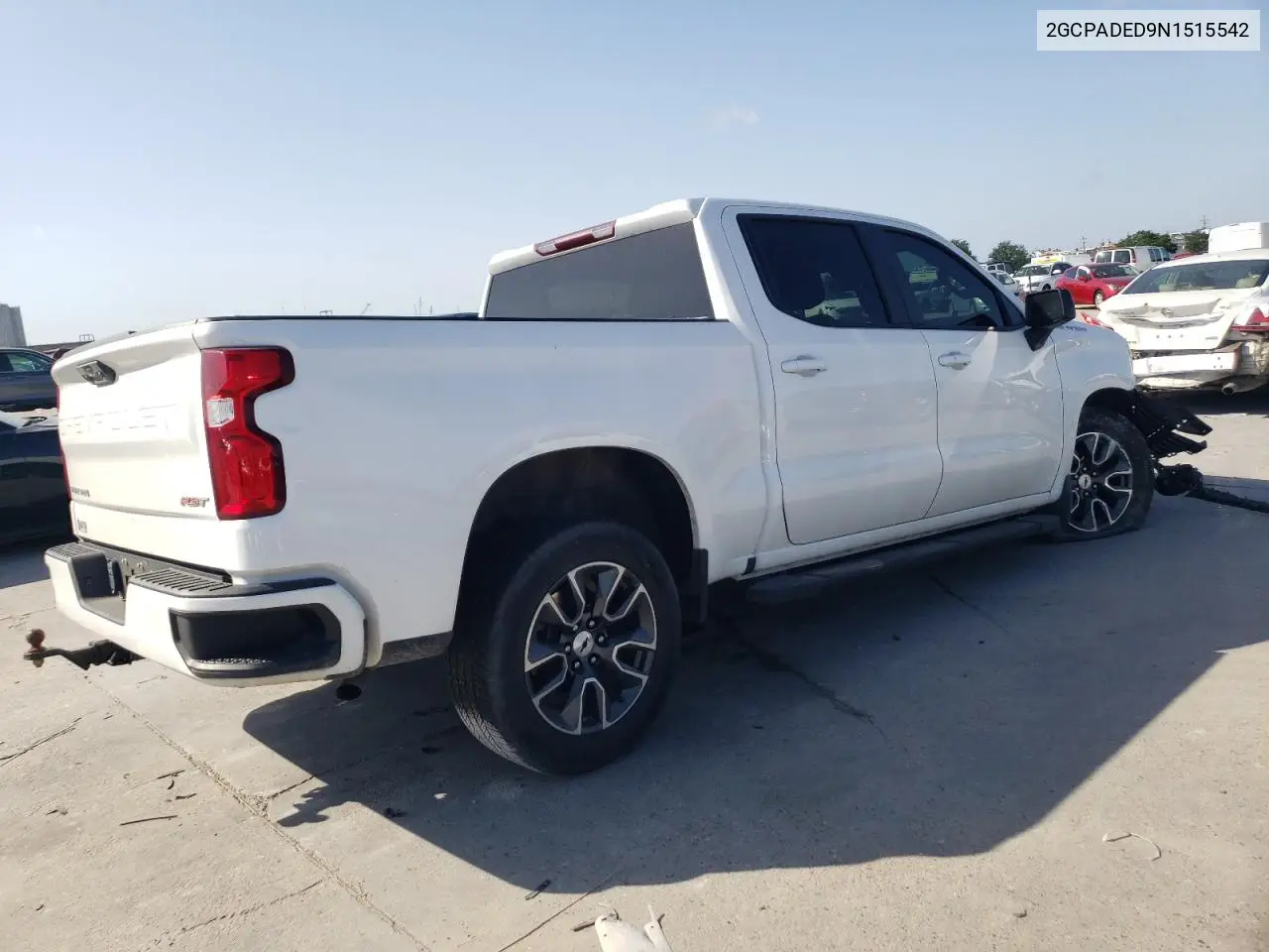 2022 Chevrolet Silverado C1500 Rst VIN: 2GCPADED9N1515542 Lot: 56848055