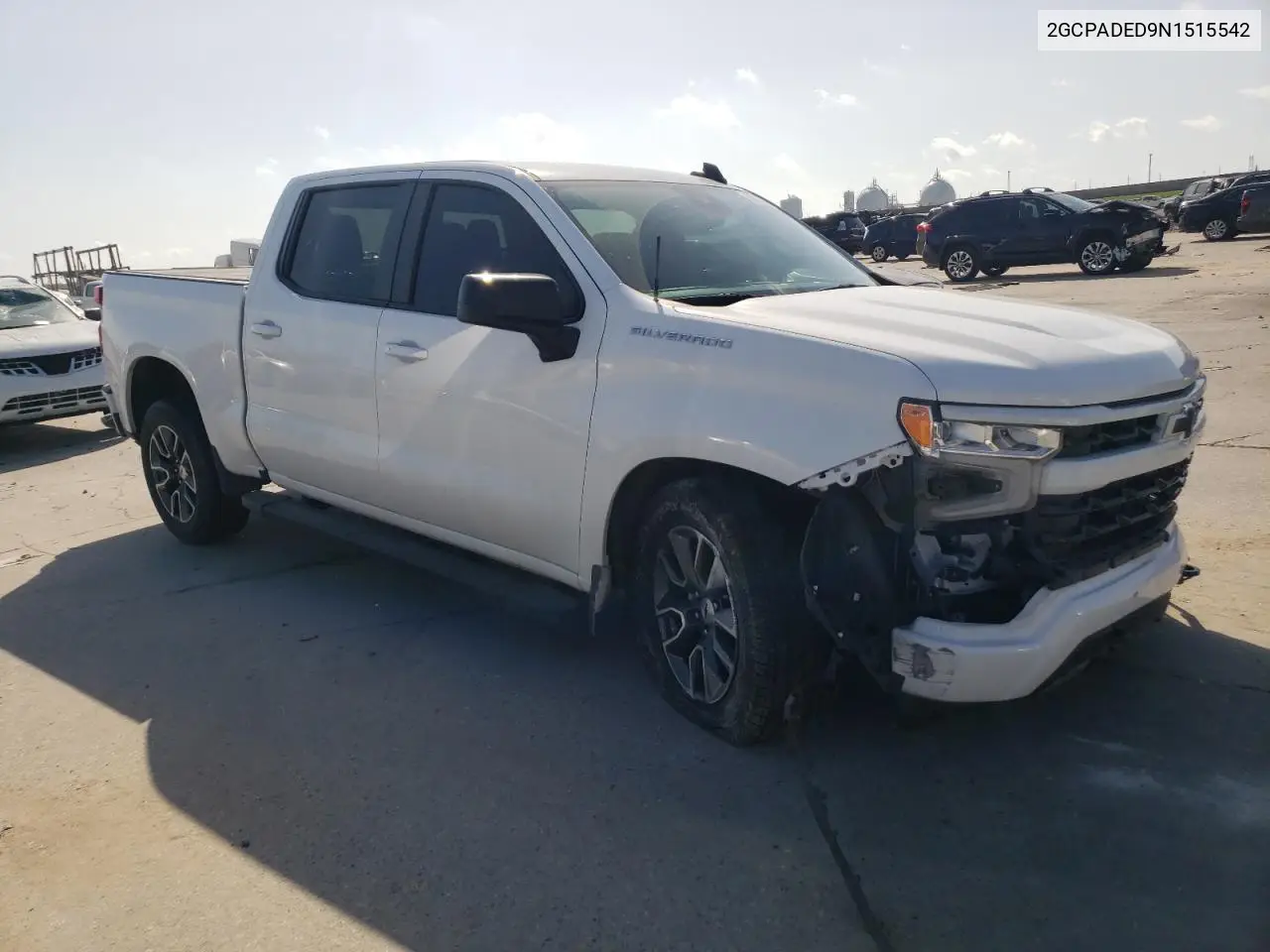 2022 Chevrolet Silverado C1500 Rst VIN: 2GCPADED9N1515542 Lot: 56848055