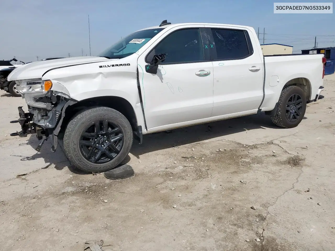2022 Chevrolet Silverado C1500 Rst VIN: 3GCPADED7NG533349 Lot: 56895445