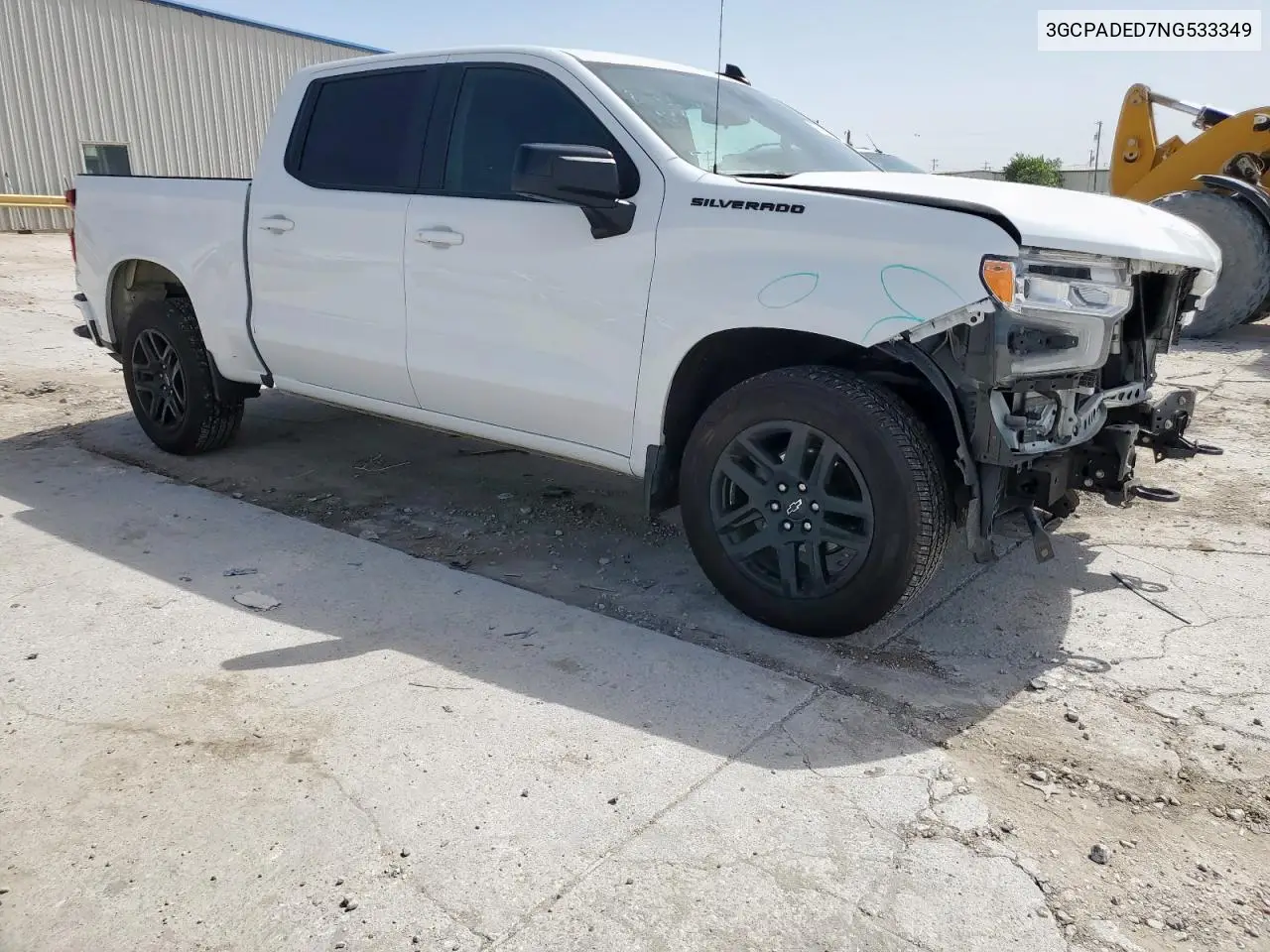 2022 Chevrolet Silverado C1500 Rst VIN: 3GCPADED7NG533349 Lot: 56895445