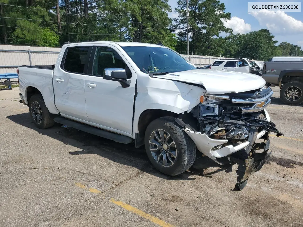 2022 Chevrolet Silverado K1500 Lt VIN: 1GCUDDETXNZ636038 Lot: 58917415