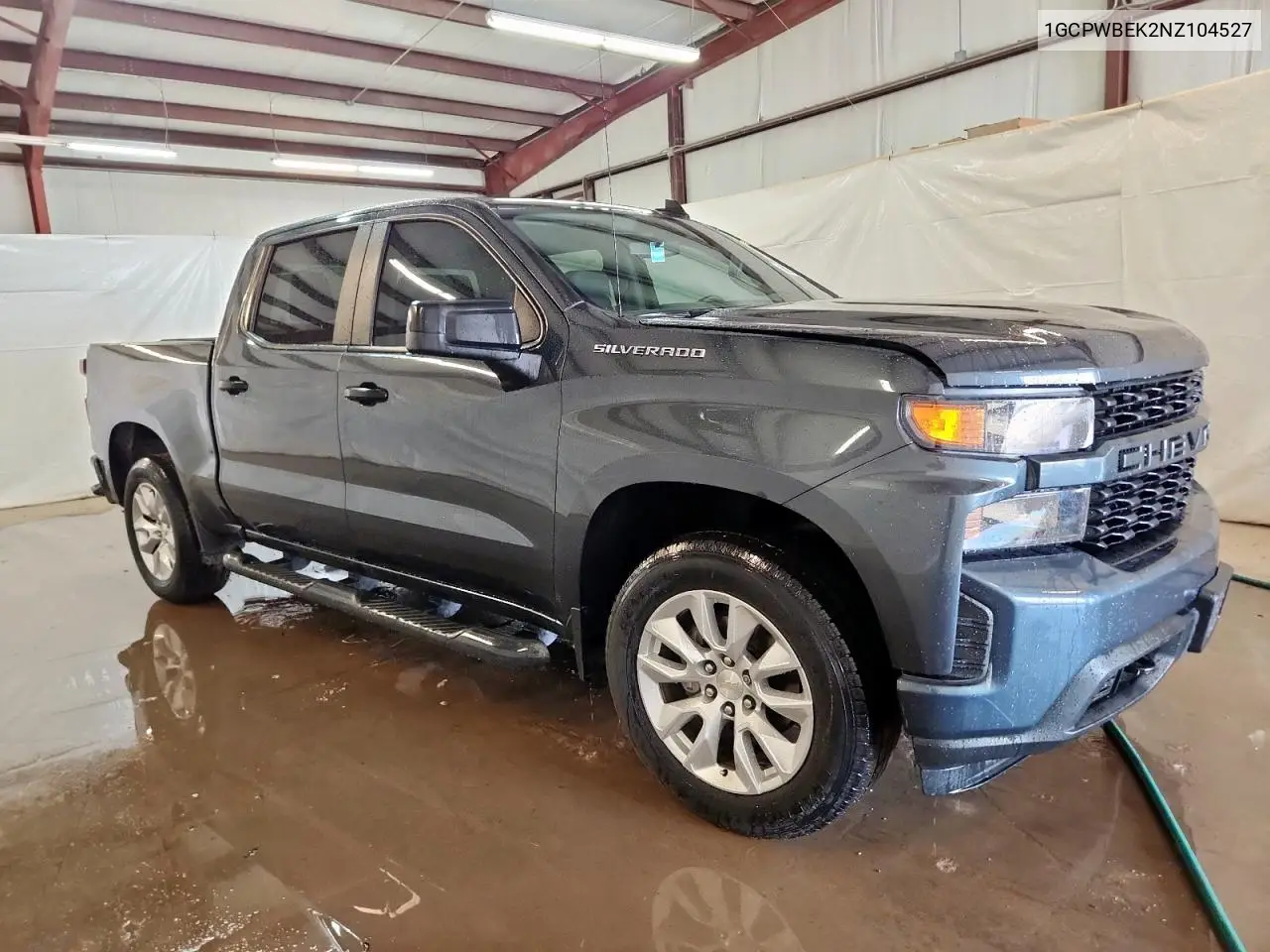 2022 Chevrolet Silverado Ltd C1500 Custom VIN: 1GCPWBEK2NZ104527 Lot: 61688715