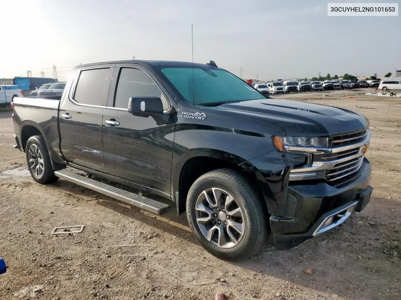 2022 Chevrolet Silverado Ltd K1500 High Country VIN: 3GCUYHEL2NG101653 Lot: 62034905