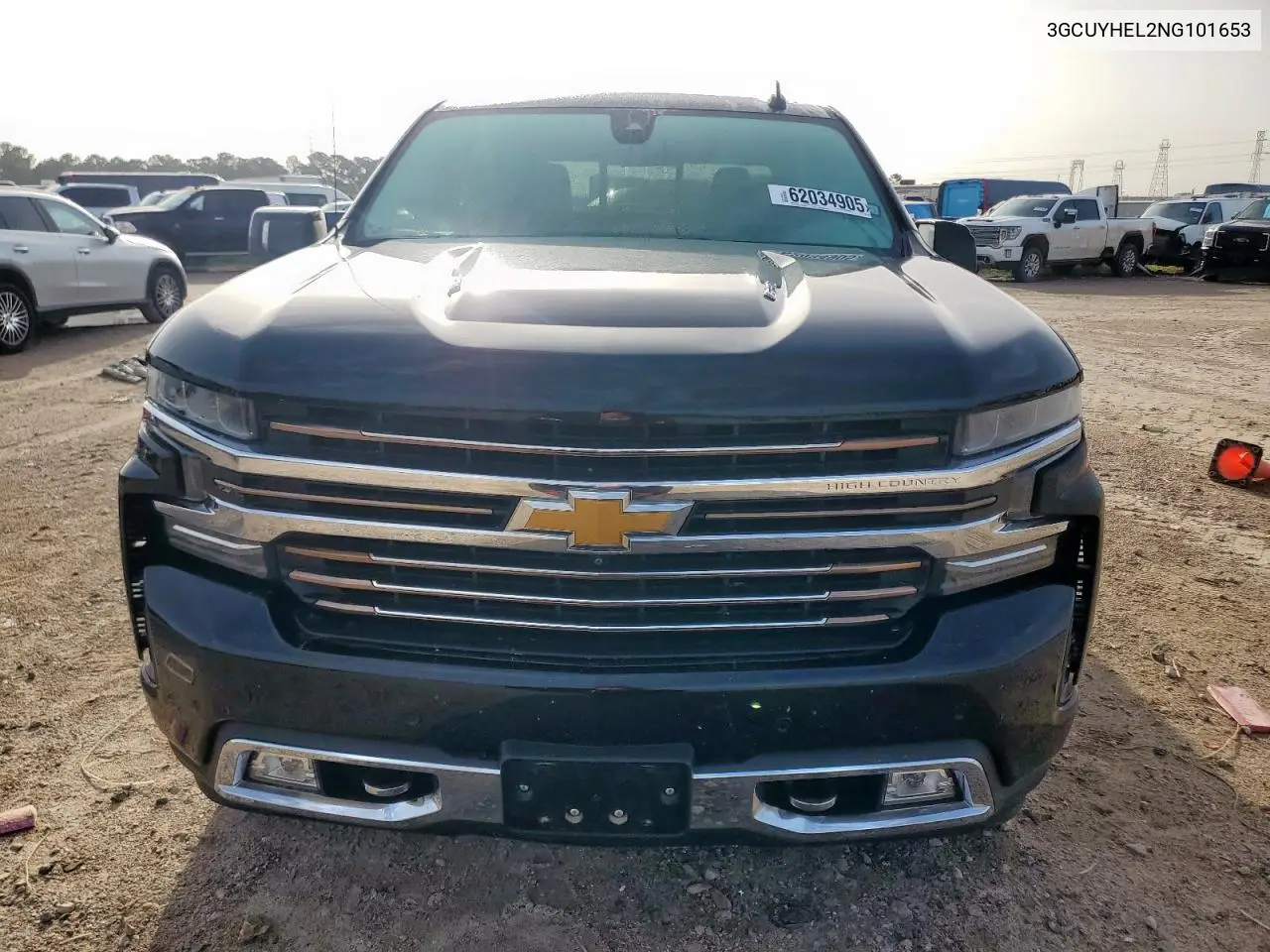 2022 Chevrolet Silverado Ltd K1500 High Country VIN: 3GCUYHEL2NG101653 Lot: 62034905