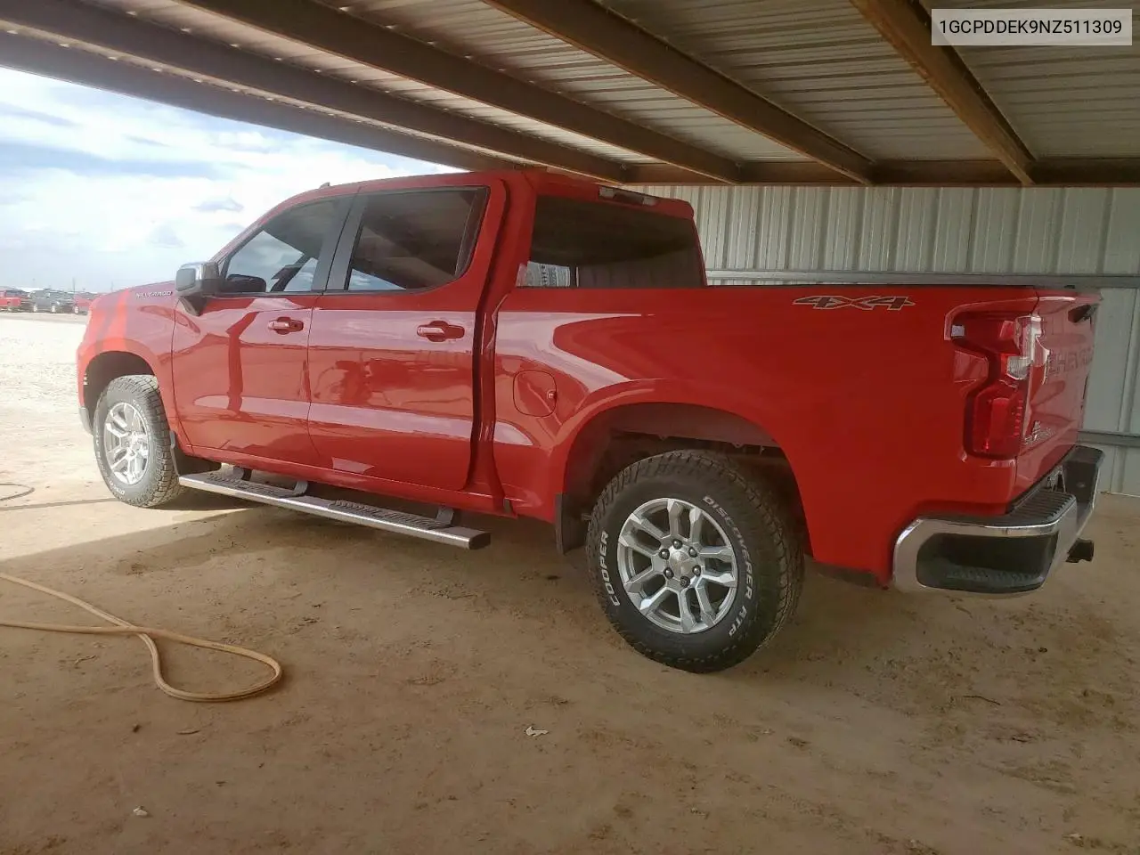 2022 Chevrolet Silverado K1500 Lt VIN: 1GCPDDEK9NZ511309 Lot: 62285435