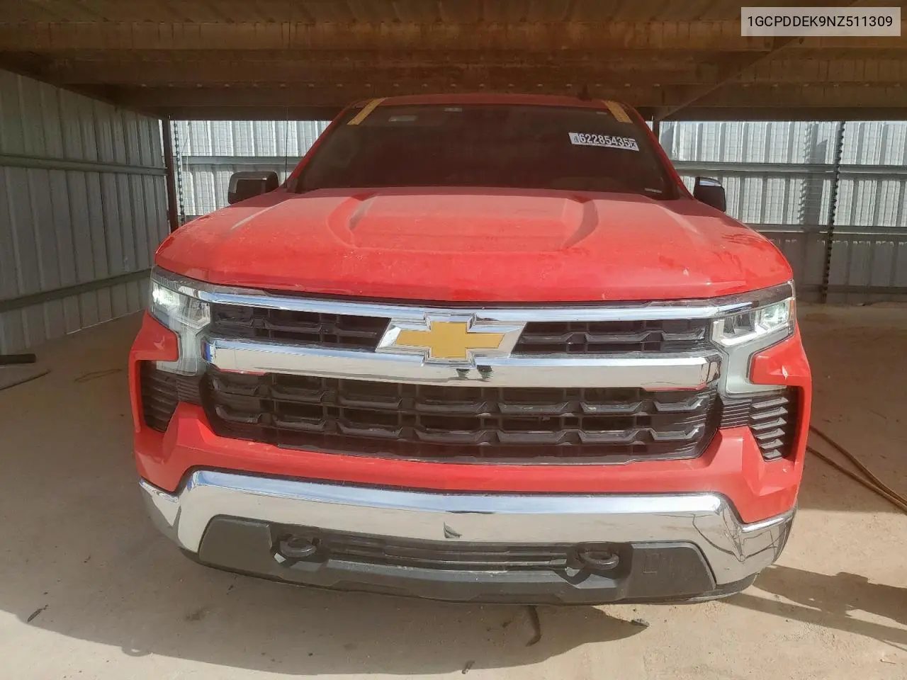 2022 Chevrolet Silverado K1500 Lt VIN: 1GCPDDEK9NZ511309 Lot: 62285435