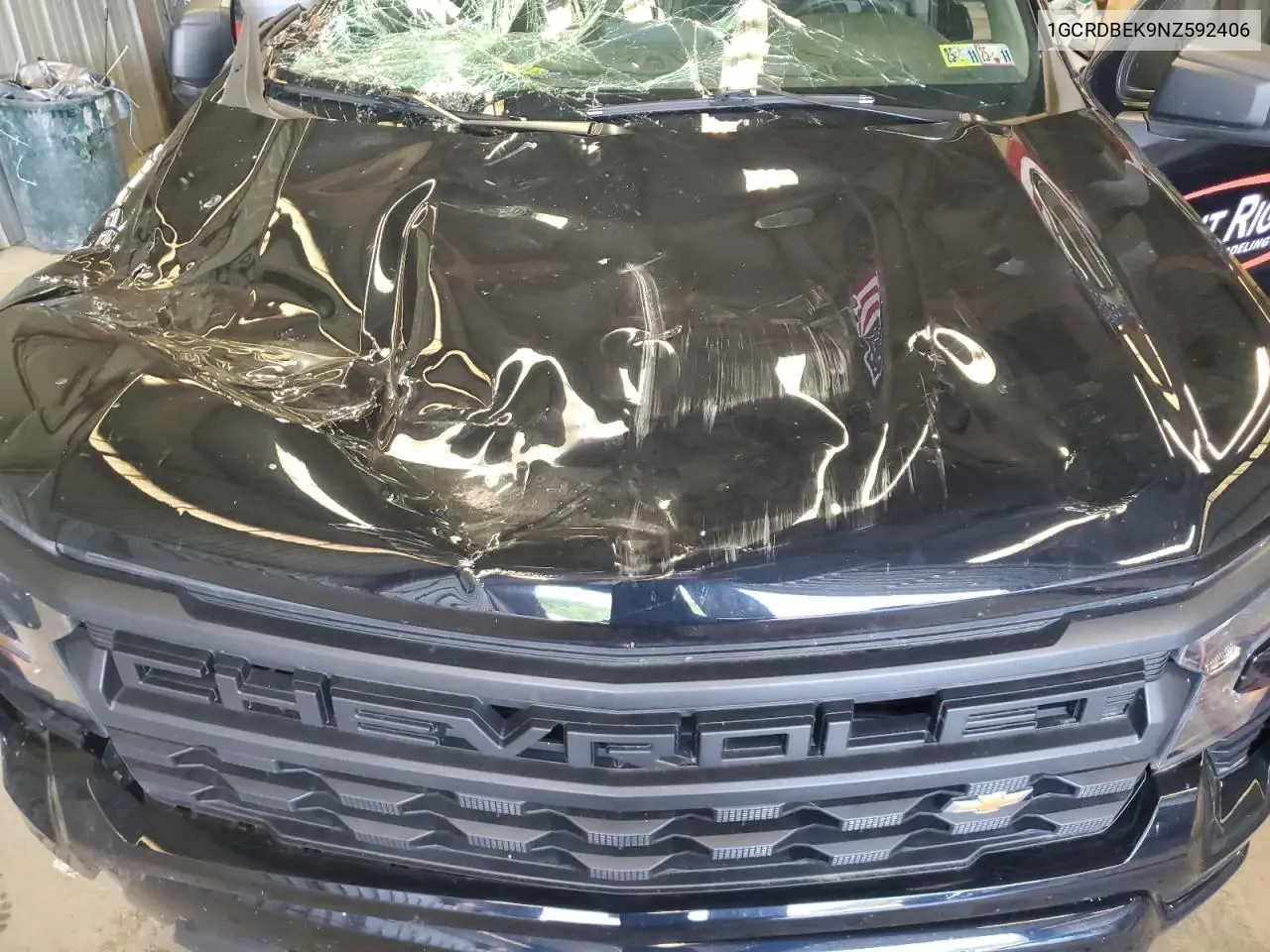 2022 Chevrolet Silverado K1500 Custom VIN: 1GCRDBEK9NZ592406 Lot: 62388375