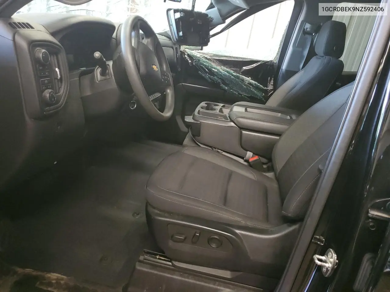 2022 Chevrolet Silverado K1500 Custom VIN: 1GCRDBEK9NZ592406 Lot: 62388375