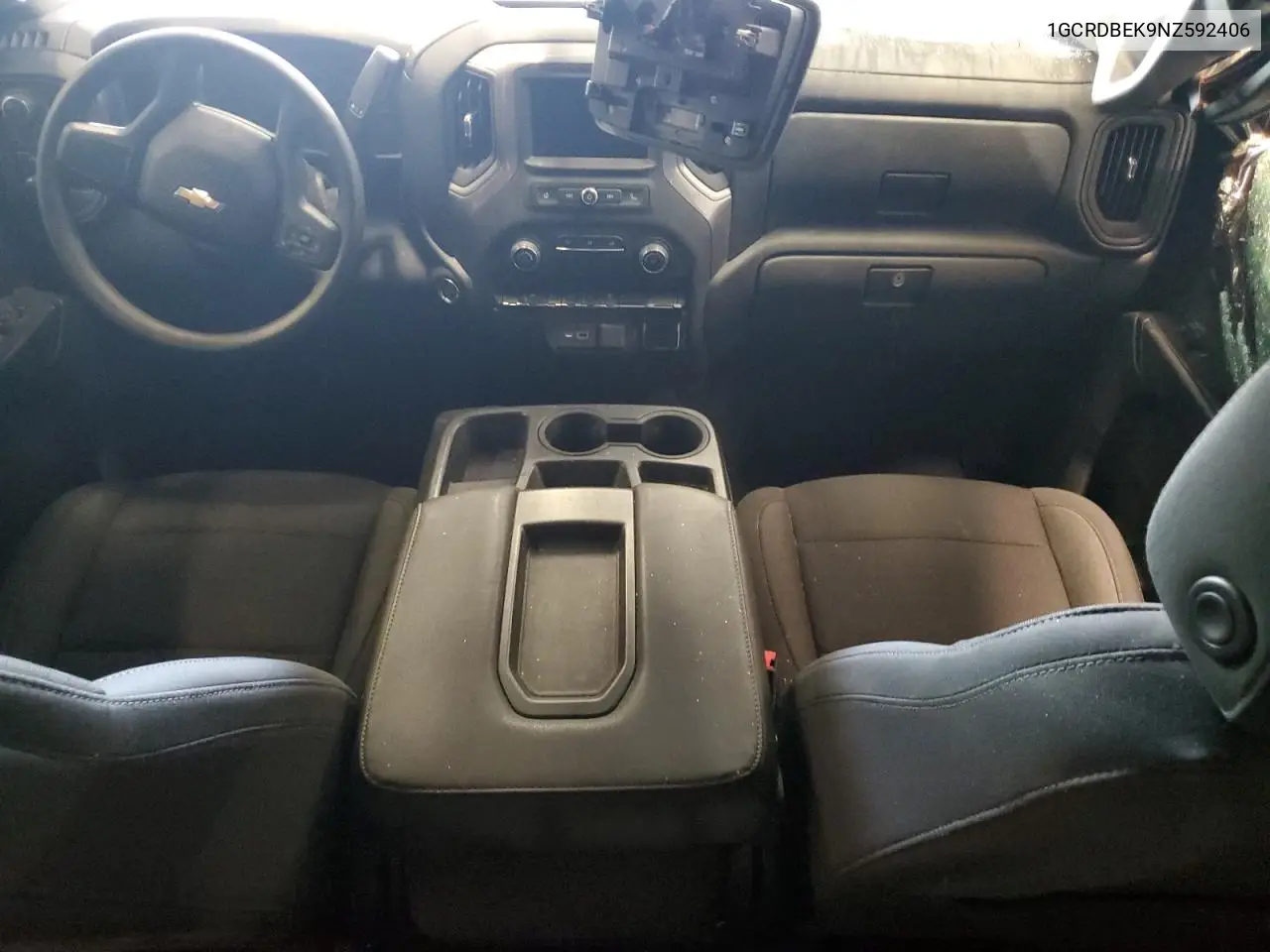 2022 Chevrolet Silverado K1500 Custom VIN: 1GCRDBEK9NZ592406 Lot: 62388375