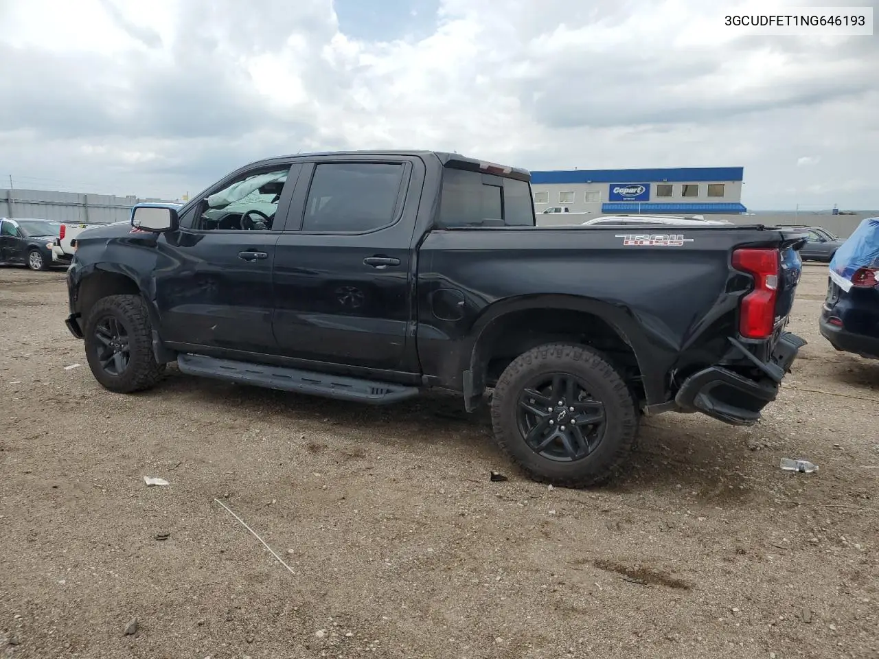 2022 Chevrolet Silverado K1500 Lt Trail Boss VIN: 3GCUDFET1NG646193 Lot: 62421255