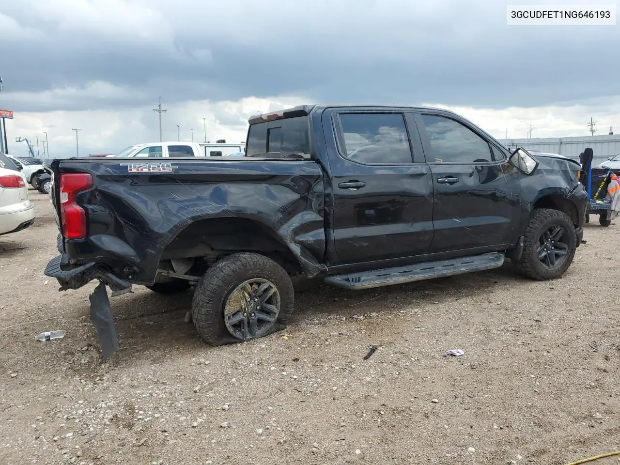 2022 Chevrolet Silverado K1500 Lt Trail Boss VIN: 3GCUDFET1NG646193 Lot: 62421255