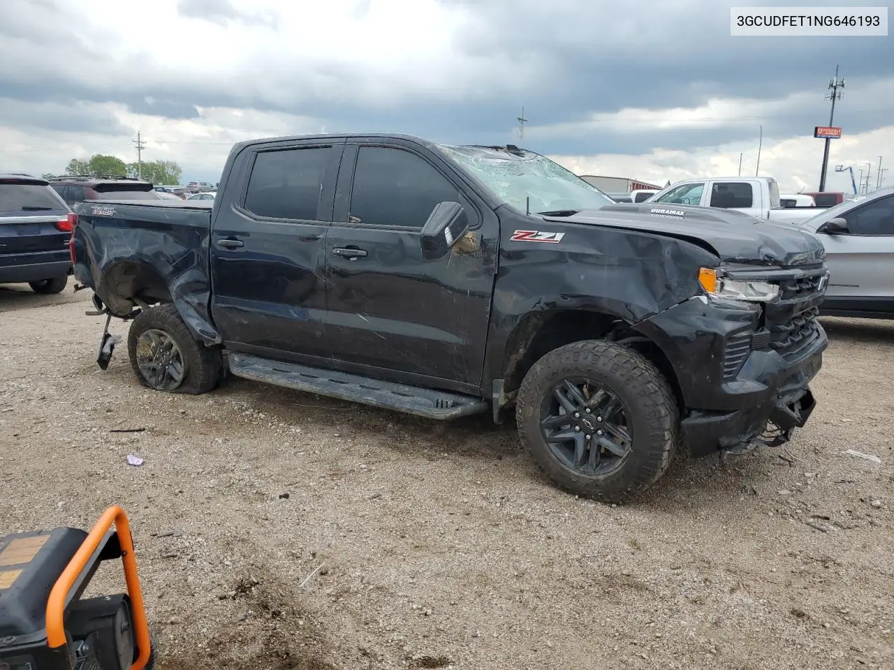 2022 Chevrolet Silverado K1500 Lt Trail Boss VIN: 3GCUDFET1NG646193 Lot: 62421255