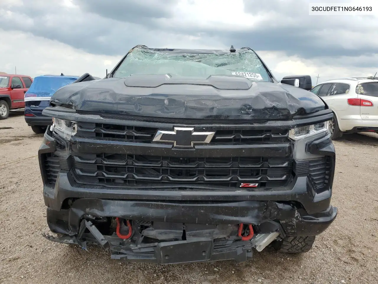 2022 Chevrolet Silverado K1500 Lt Trail Boss VIN: 3GCUDFET1NG646193 Lot: 62421255