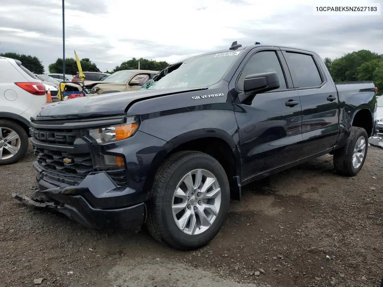 2022 Chevrolet Silverado C1500 Custom VIN: 1GCPABEK5NZ627183 Lot: 62578775