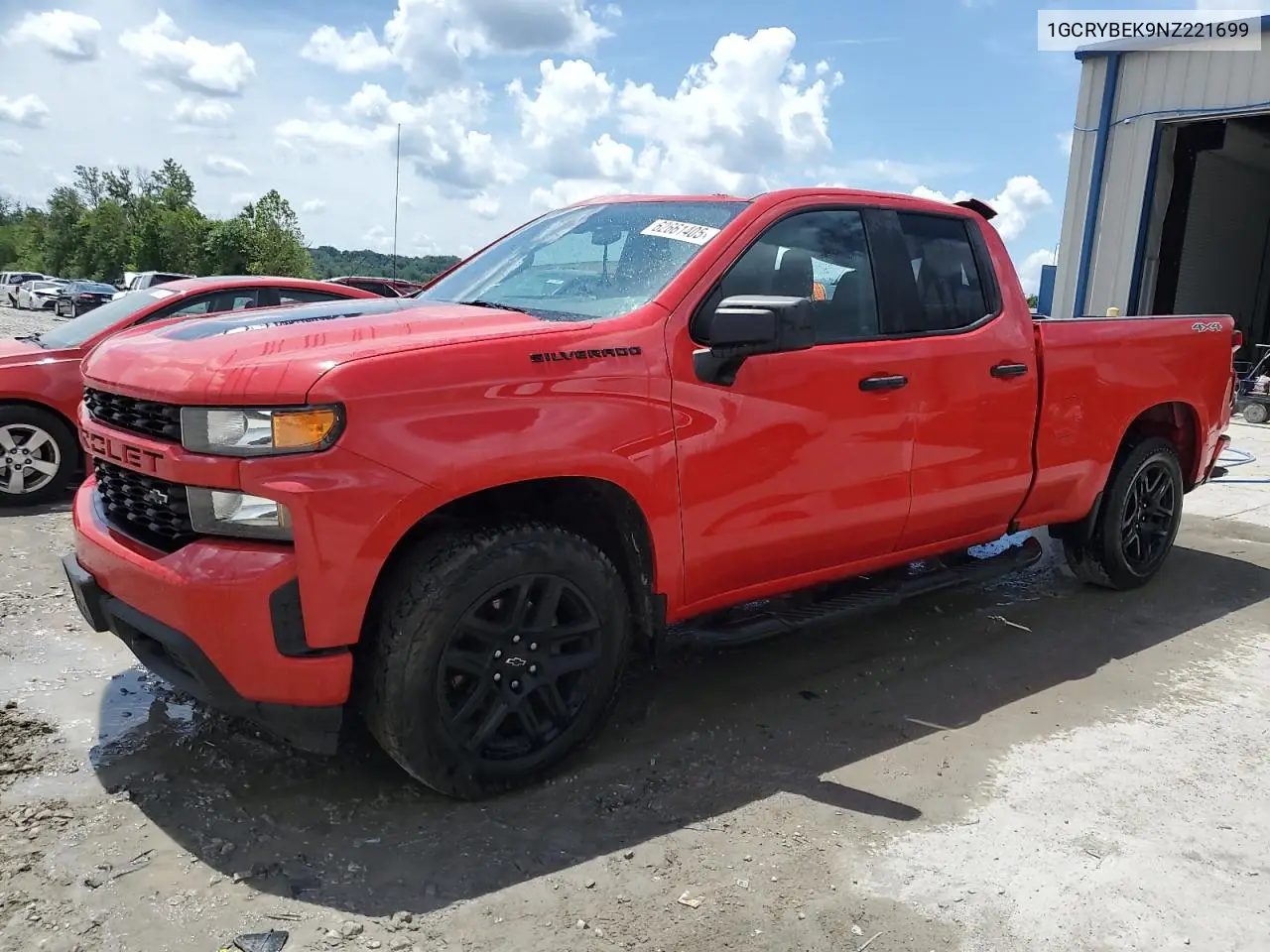 2022 Chevrolet Silverado Ltd K1500 Custom VIN: 1GCRYBEK9NZ221699 Lot: 62661405
