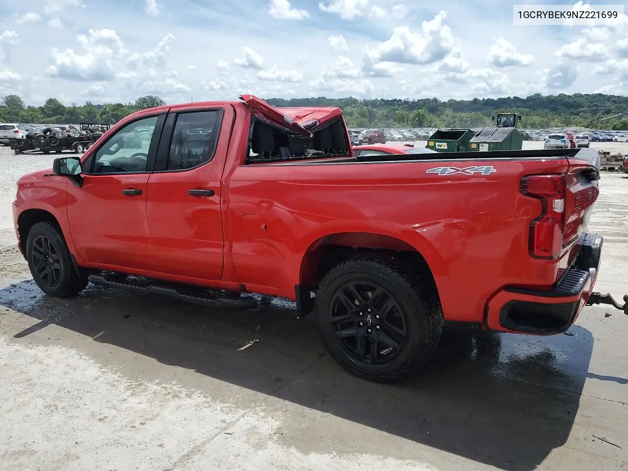 2022 Chevrolet Silverado Ltd K1500 Custom VIN: 1GCRYBEK9NZ221699 Lot: 62661405