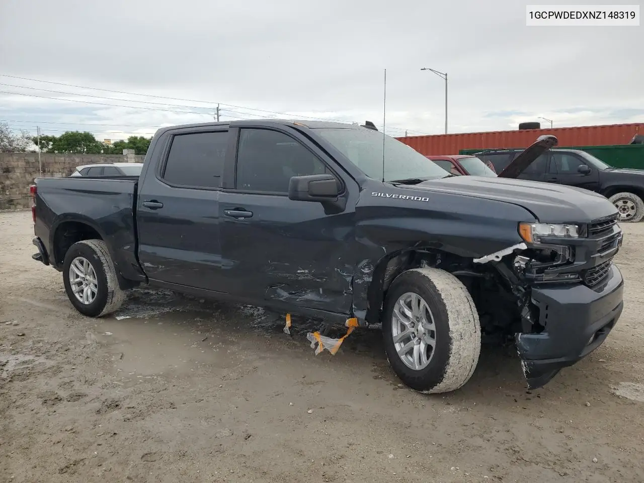 2022 Chevrolet Silverado Ltd C1500 Rst VIN: 1GCPWDEDXNZ148319 Lot: 62749825