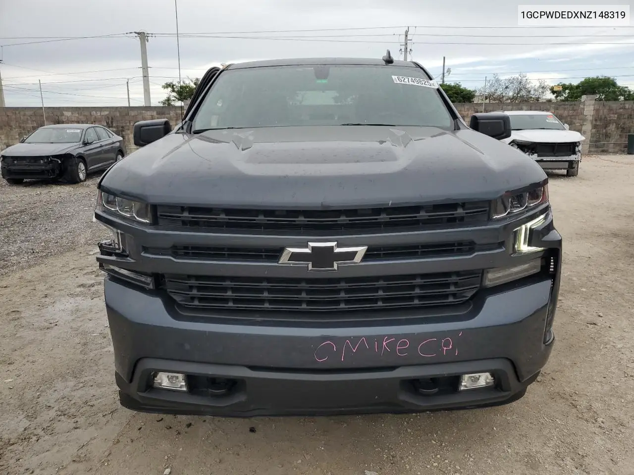 2022 Chevrolet Silverado Ltd C1500 Rst VIN: 1GCPWDEDXNZ148319 Lot: 62749825