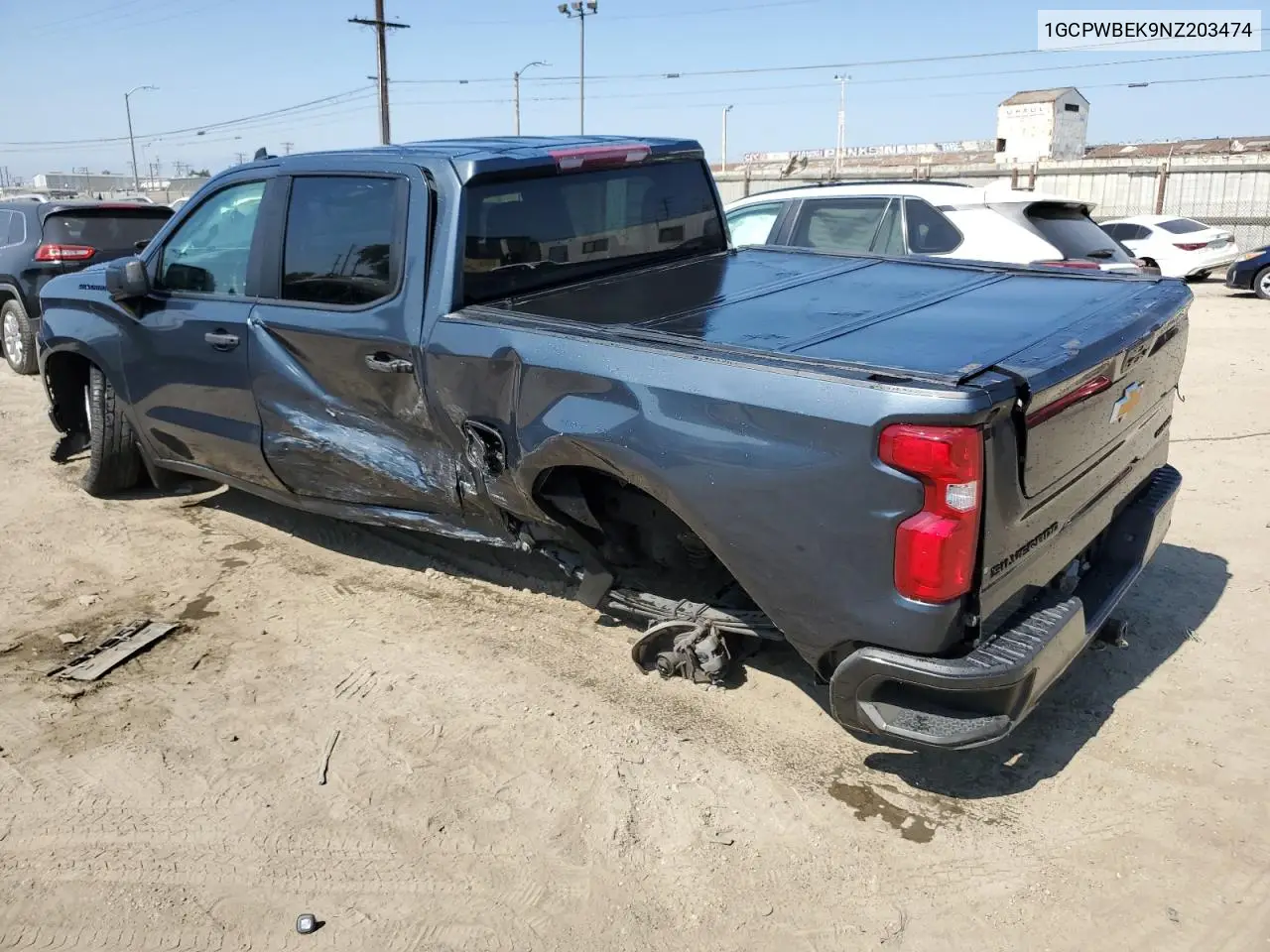 2022 Chevrolet Silverado Ltd C1500 Custom VIN: 1GCPWBEK9NZ203474 Lot: 62789935
