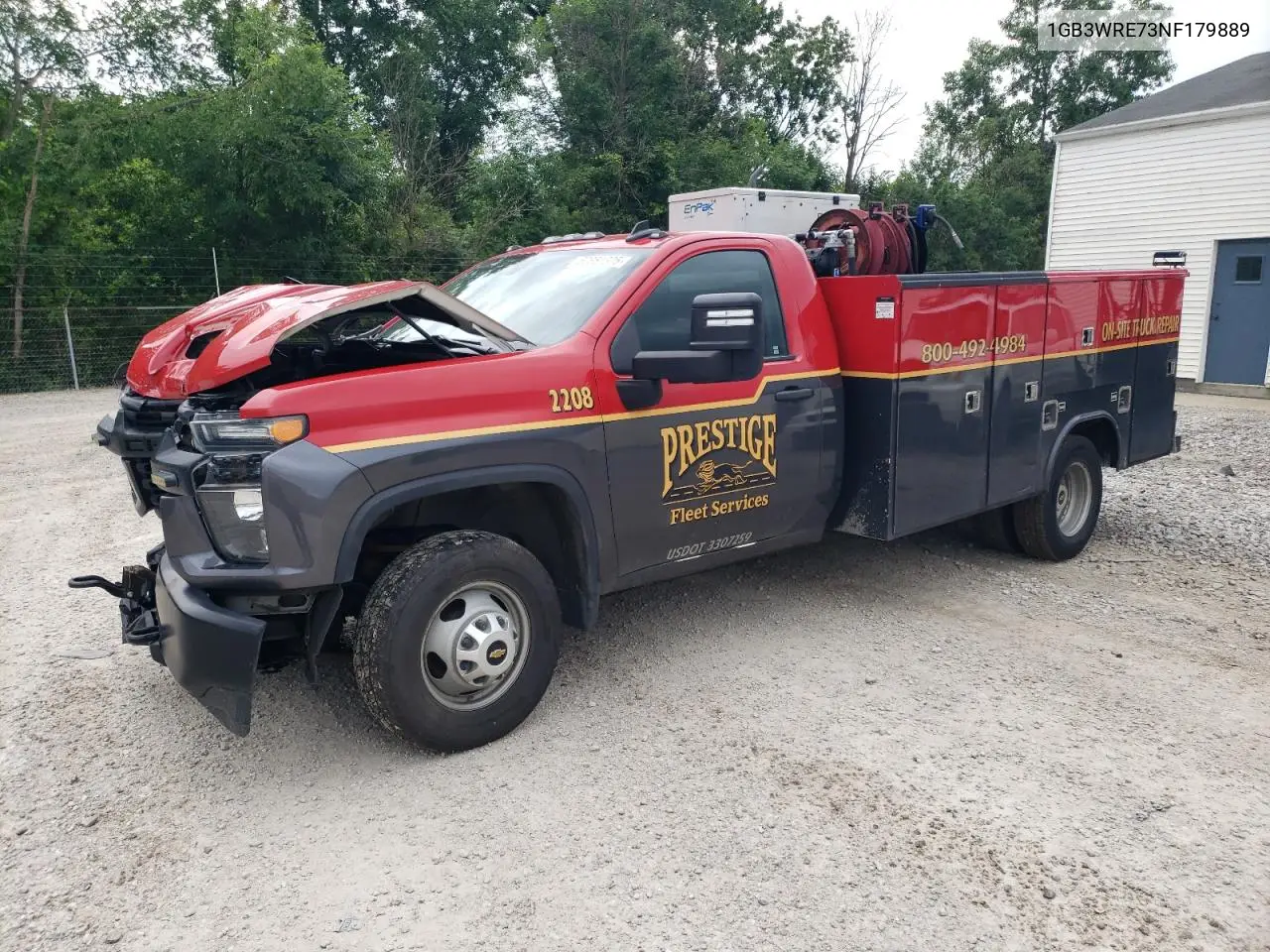 2022 Chevrolet Silverado C3500 VIN: 1GB3WRE73NF179889 Lot: 62851375