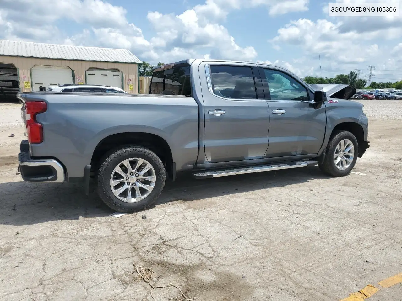 2022 Chevrolet Silverado Ltd K1500 Ltz VIN: 3GCUYGED8NG105306 Lot: 65422175