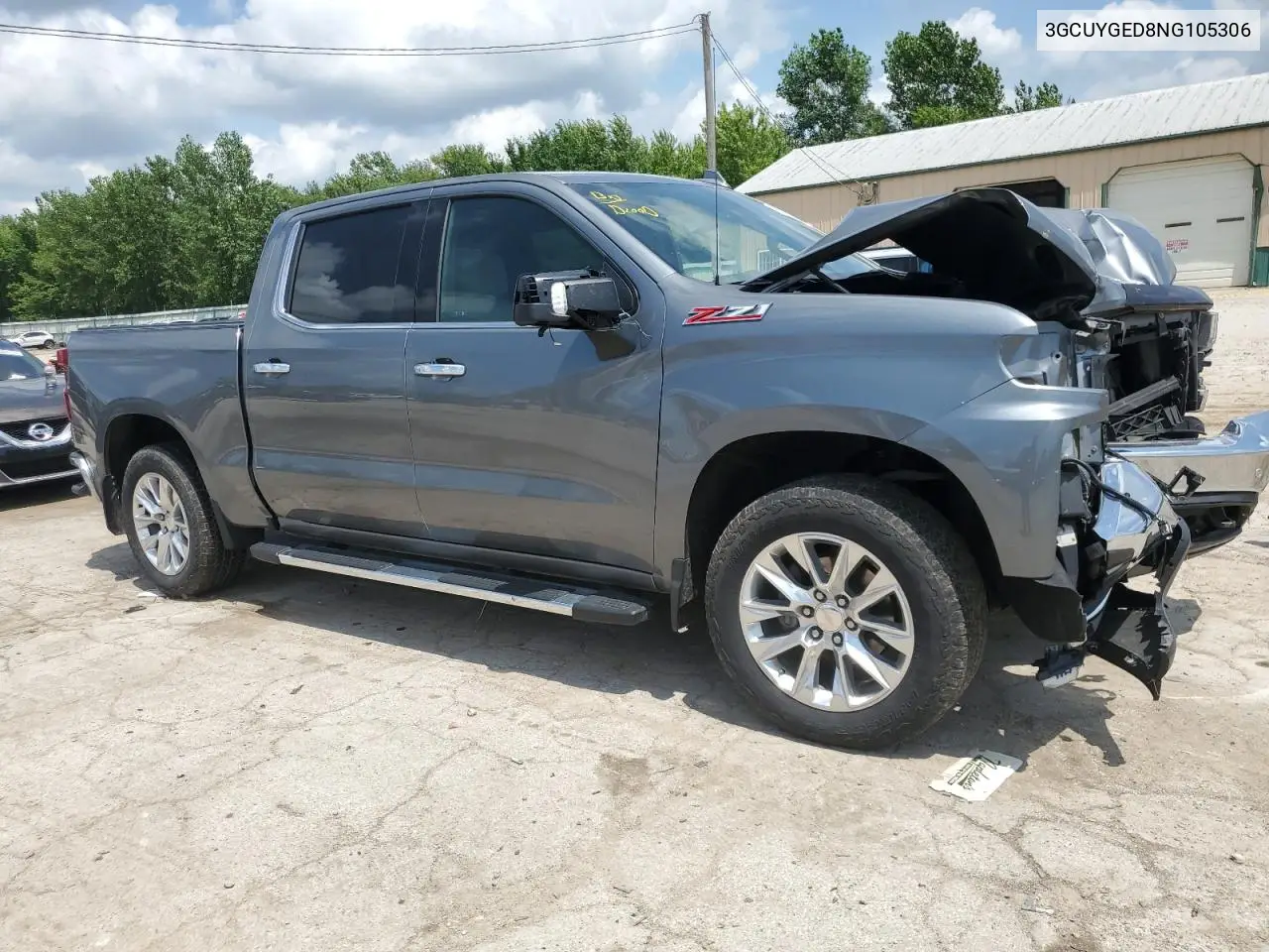 2022 Chevrolet Silverado Ltd K1500 Ltz VIN: 3GCUYGED8NG105306 Lot: 65422175