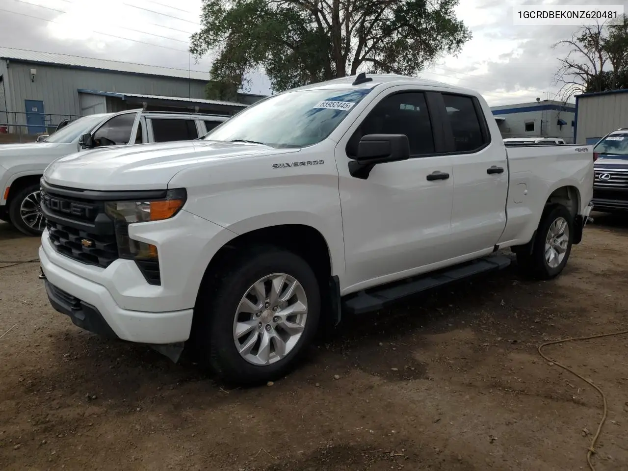 2022 Chevrolet Silverado K1500 Custom VIN: 1GCRDBEK0NZ620481 Lot: 65952445